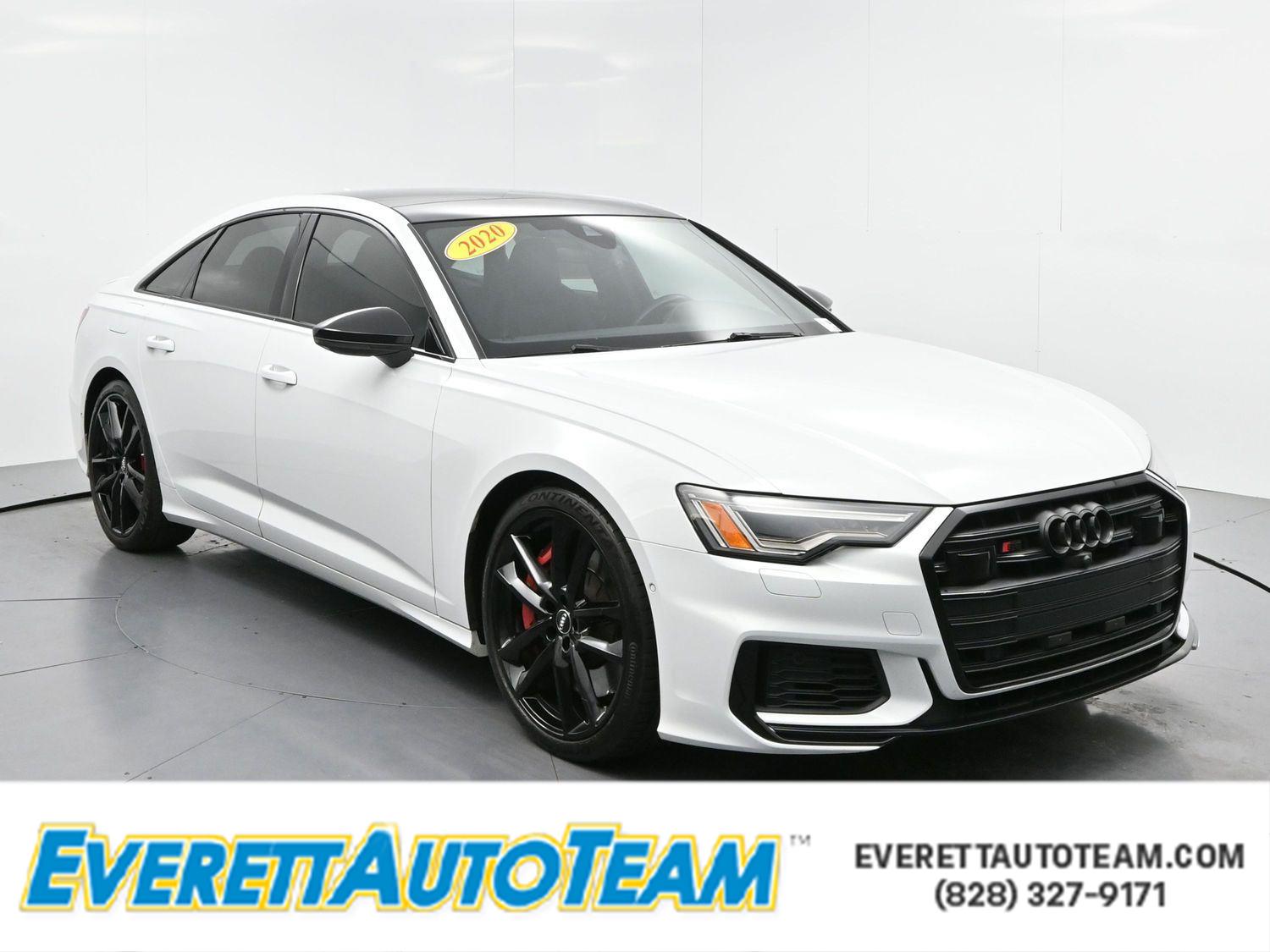 Glacier White Metallic 2020 Audi S6 2.9T quattro Premium Plus AWD Sedan All-Wheel Drive Automatic