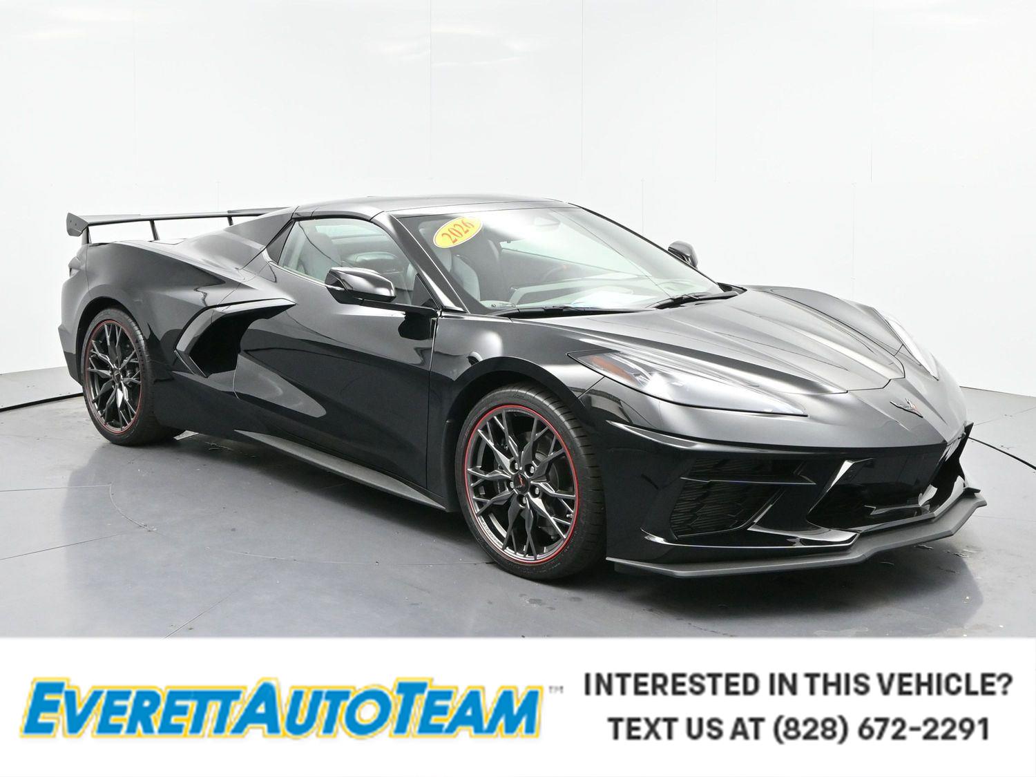 Black 2026 Chevrolet Corvette Stingray 3LT Convertible RWD Convertible Rear-Wheel Drive 8-Speed Dual Clutch