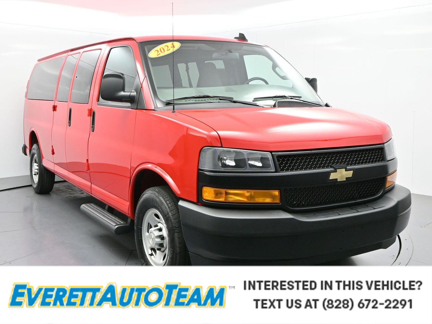 Red Hot 2024 Chevrolet Express Cargo 3500 Extended RWD Van Rear-Wheel Drive 8-Speed Automatic