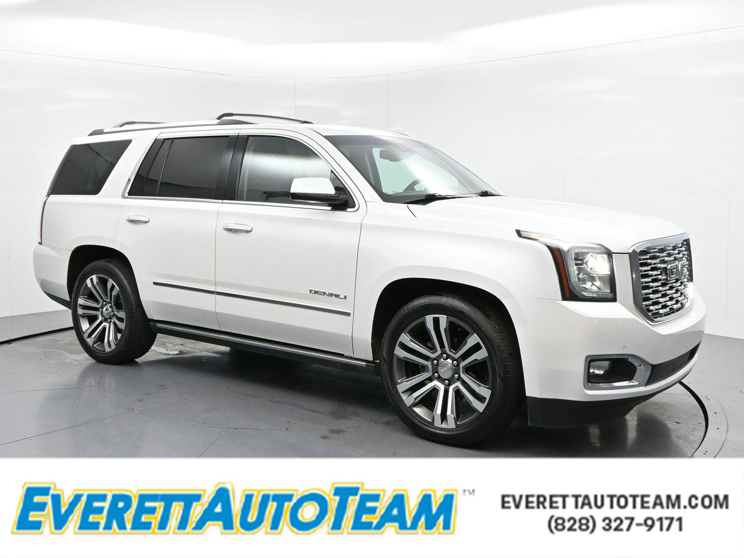 White Frost Tricoat 2018 GMC Yukon Denali 4WD SUV / Crossover Four-Wheel Drive Automatic