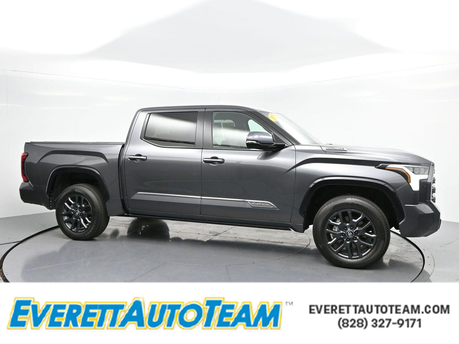 Magnetic Gray Metallic 2025 Toyota Tundra Hybrid Platinum HV CrewMax Cab 4WD Pickup Truck Four-Wheel Drive Automatic