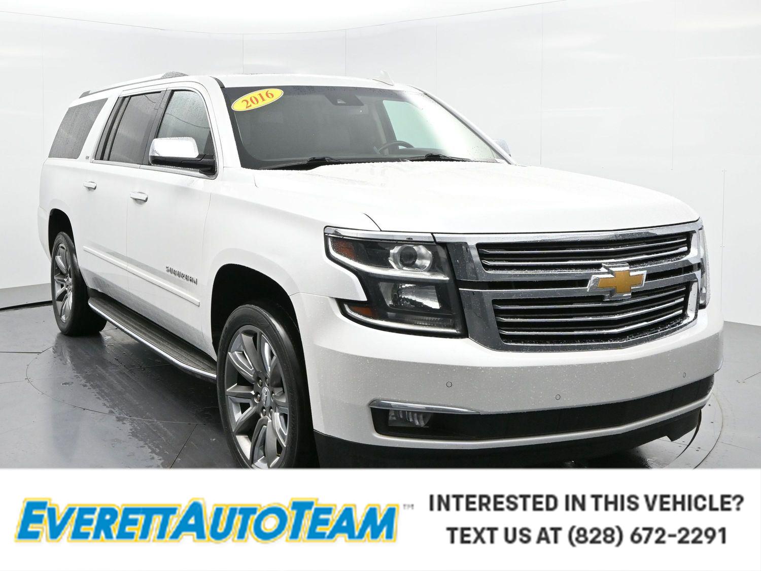 White (Iridescent Pearl Tricoat) 2016 Chevrolet Suburban 1500 LTZ 4WD SUV / Crossover Four-Wheel Drive 6-Speed Automatic
