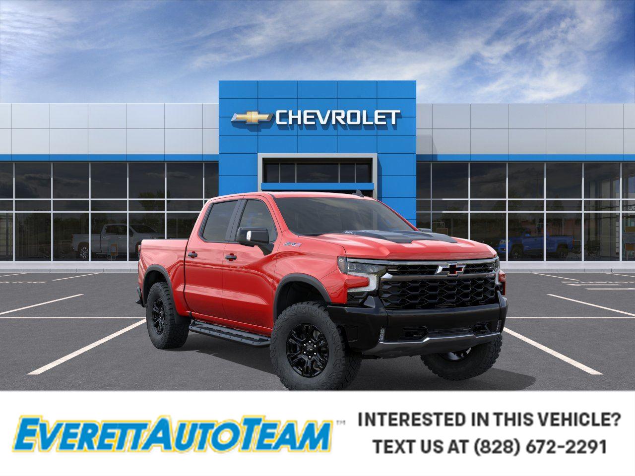 Red Hot 2026 Chevrolet Silverado 1500 ZR2 Crew Cab 4WD Pickup Truck Four-Wheel Drive Automatic