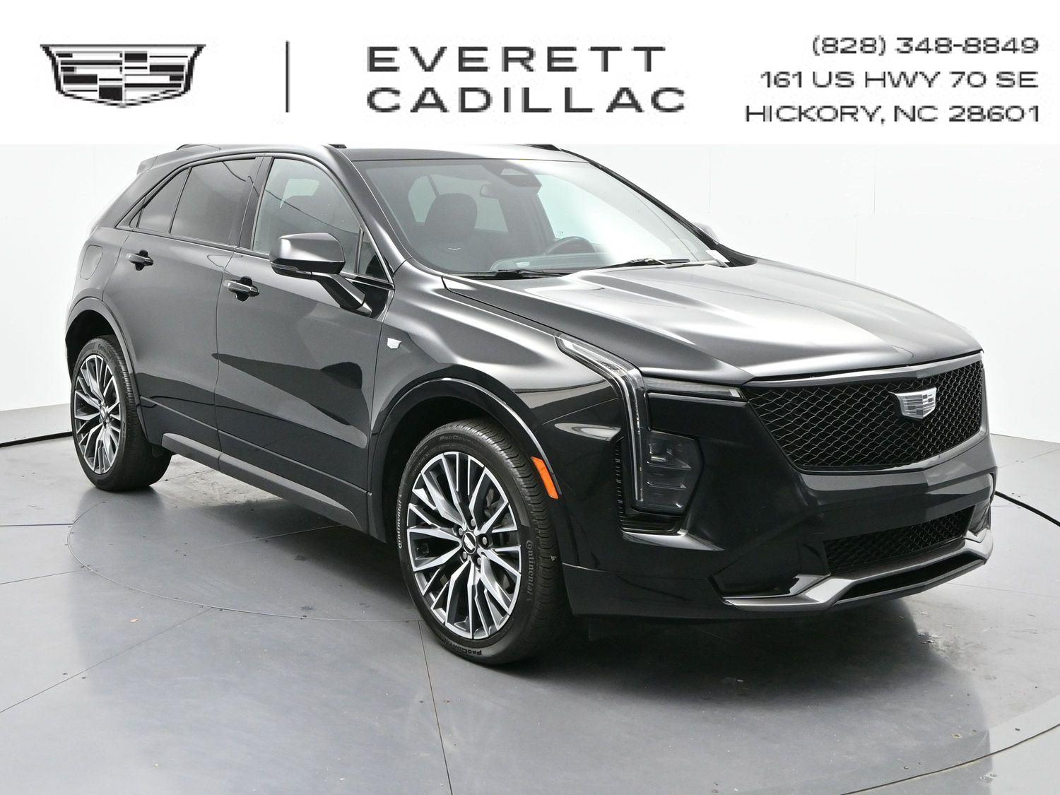 Stellar Black Metallic 2024 Cadillac XT4 Sport AWD SUV / Crossover Four-Wheel Drive 9-Speed Automatic