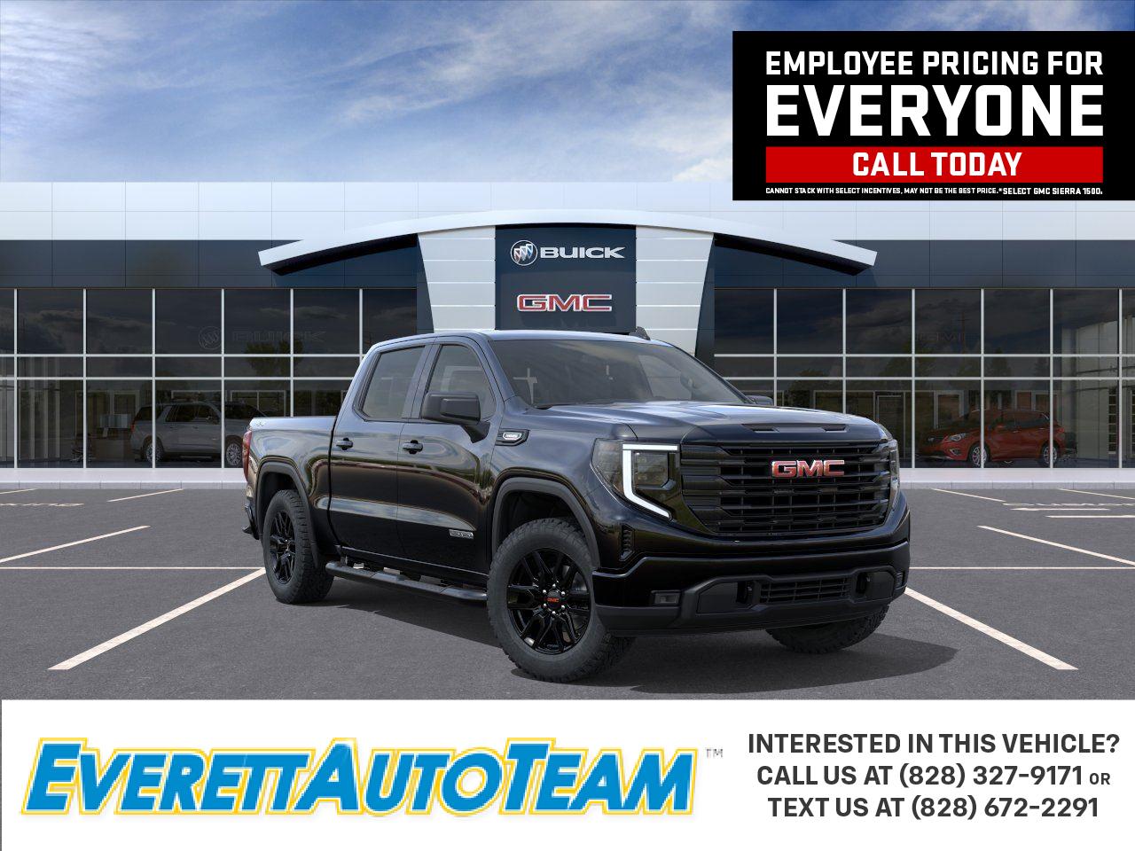 Onyx Black 2026 GMC Sierra 1500 Pickup Truck Four-Wheel Drive 8-Speed Automatic