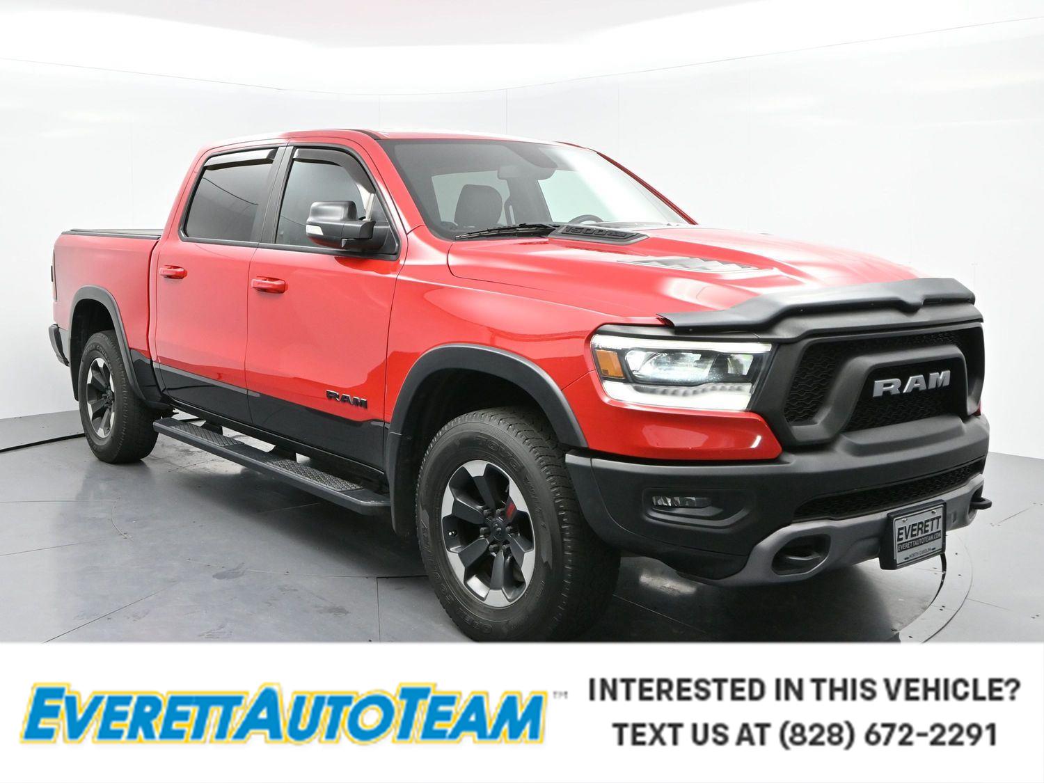 Flame Red 2019 RAM 1500 Pickup Truck Four-Wheel Drive 8-Speed Automatic