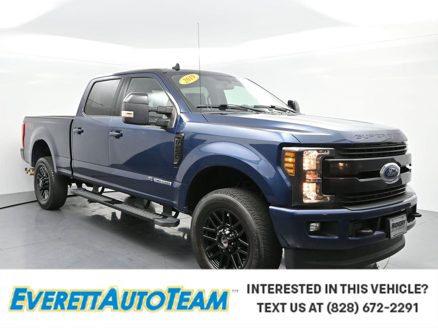 Blue Jeans 2019 Ford F-250 Super Duty Lariat Crew Cab 4WD Pickup Truck Four-Wheel Drive 6-Speed Automatic