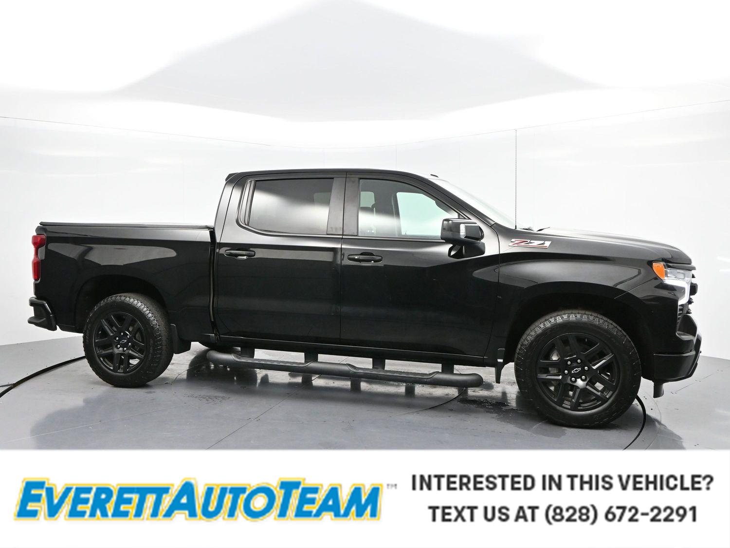 Black 2023 Chevrolet Silverado 1500 Pickup Truck Four-Wheel Drive Automatic