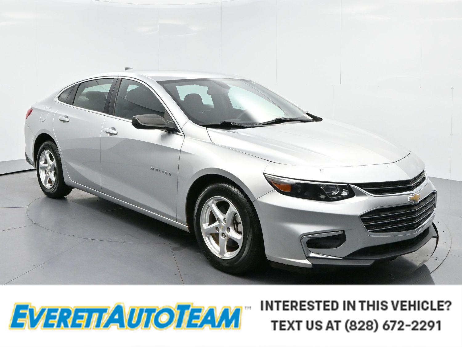 Silver Ice Metallic 2018 Chevrolet Malibu Sedan Front-Wheel Drive 6-Speed Automatic