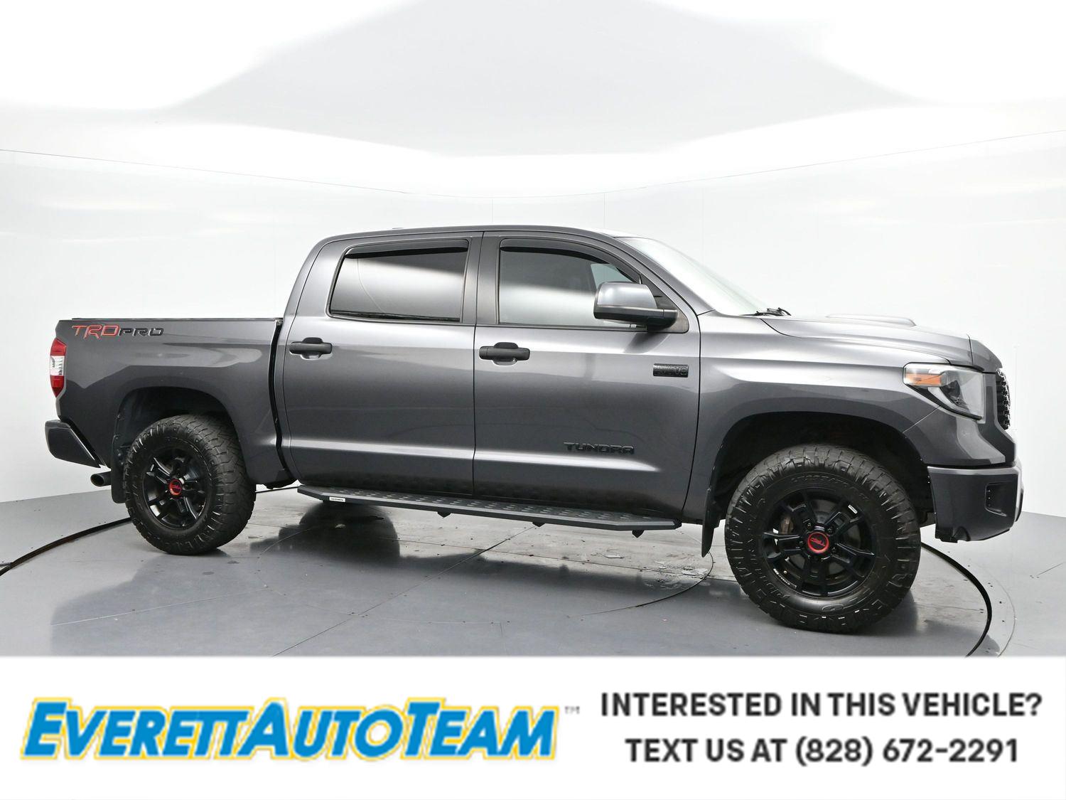 Magnetic Gray Metallic 2020 Toyota Tundra TRD Pro CrewMax 4WD Pickup Truck Four-Wheel Drive 6-Speed Automatic