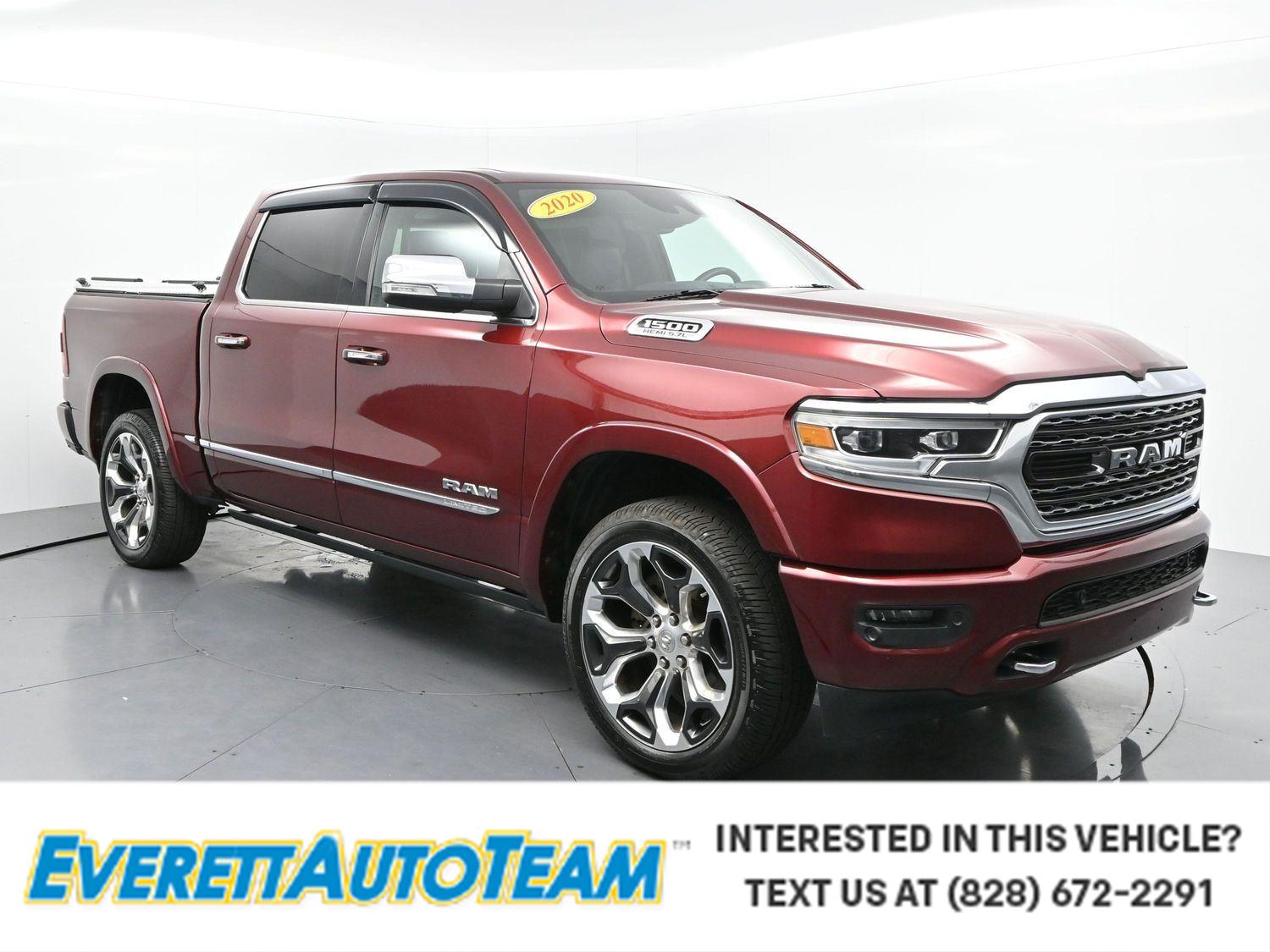 Delmonico Red Pearlcoat 2020 RAM 1500 Pickup Truck Four-Wheel Drive 8-Speed Automatic