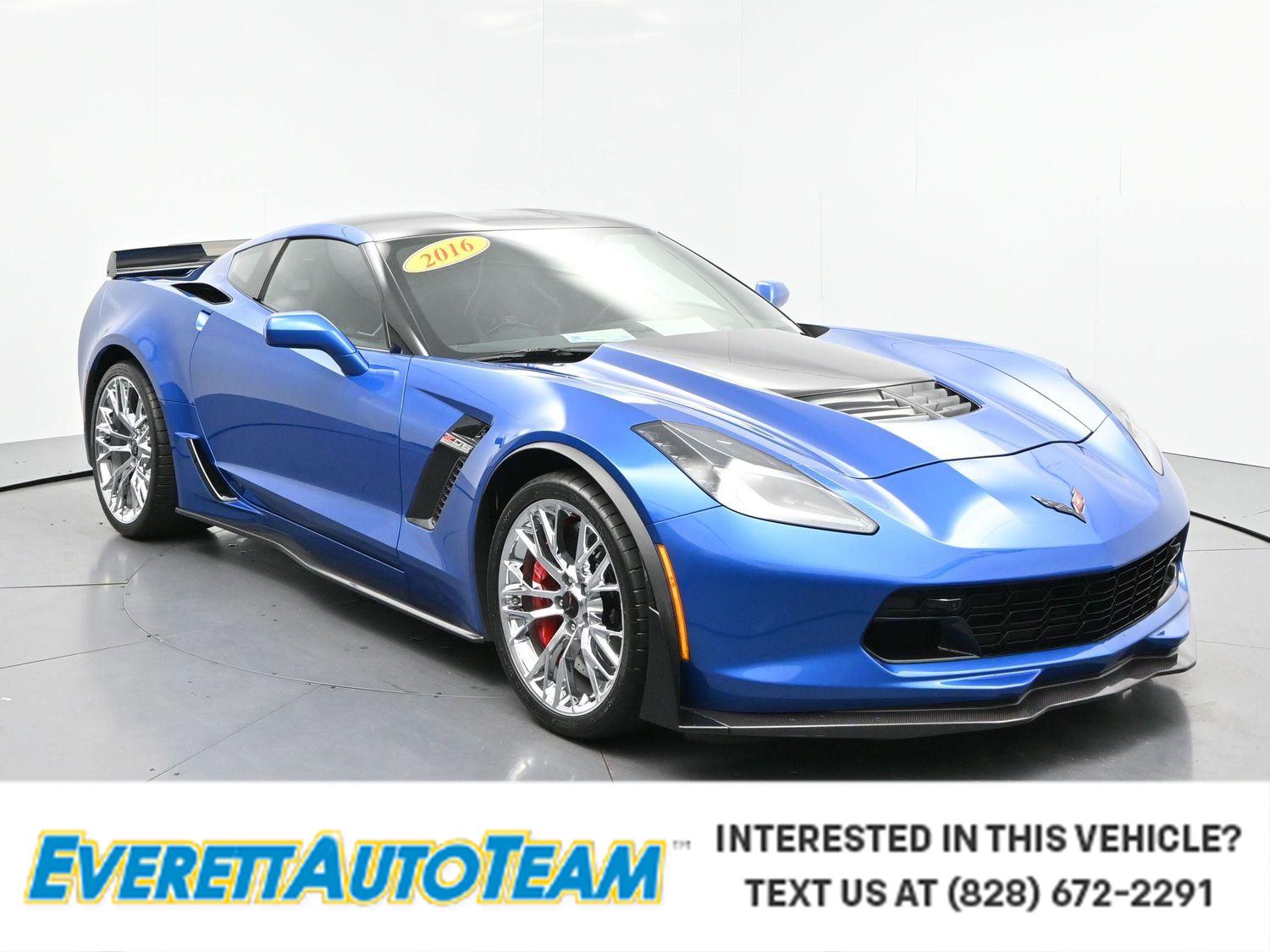 Laguna Blue Metallic Tintcoat 2016 Chevrolet Corvette Z06 3LZ Coupe RWD Coupe Rear-Wheel Drive 8-Speed Automatic