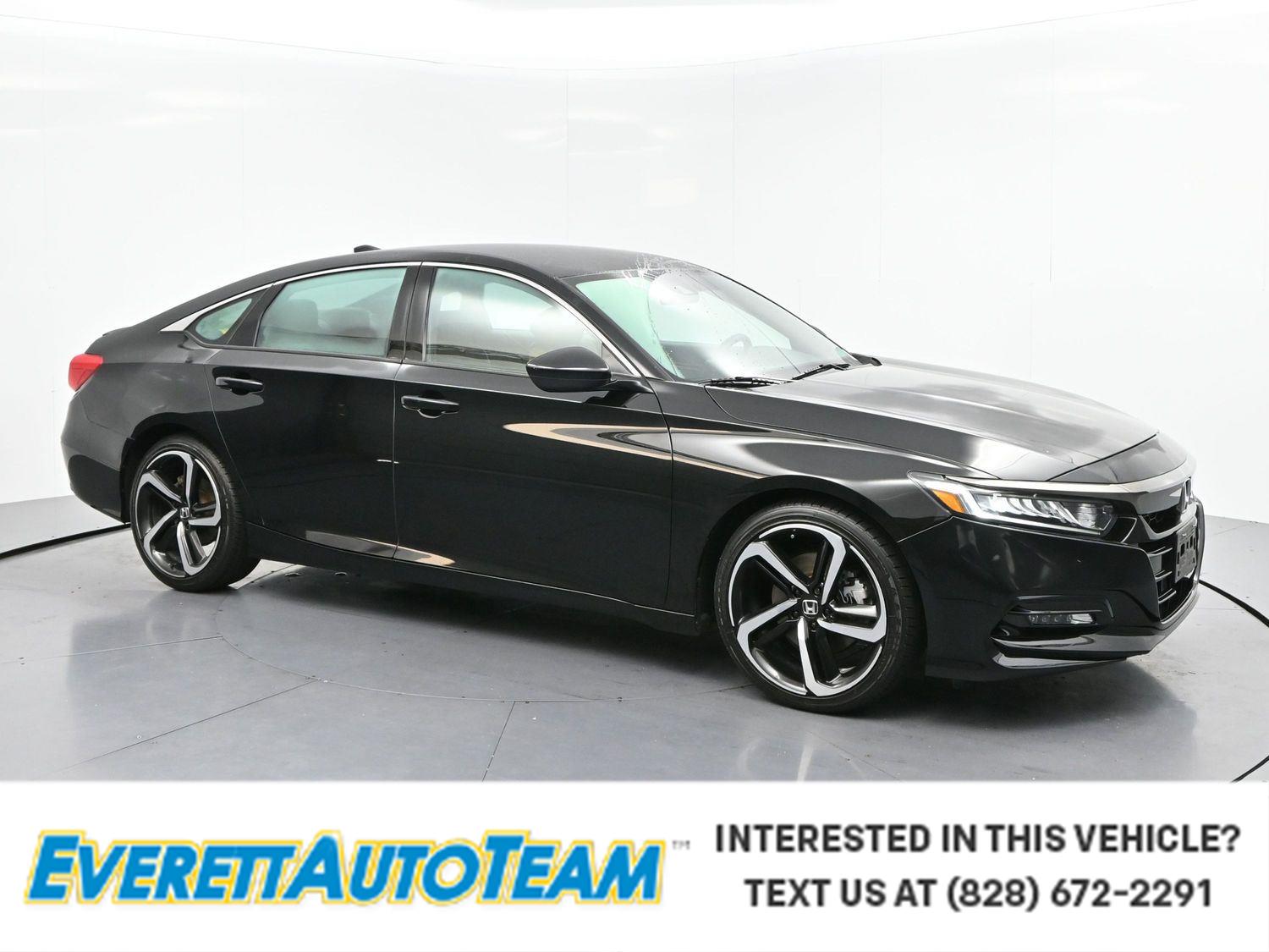 Crystal Black Pearl 2018 Honda Accord Sedan Front-Wheel Drive Continuously Variable Transmission