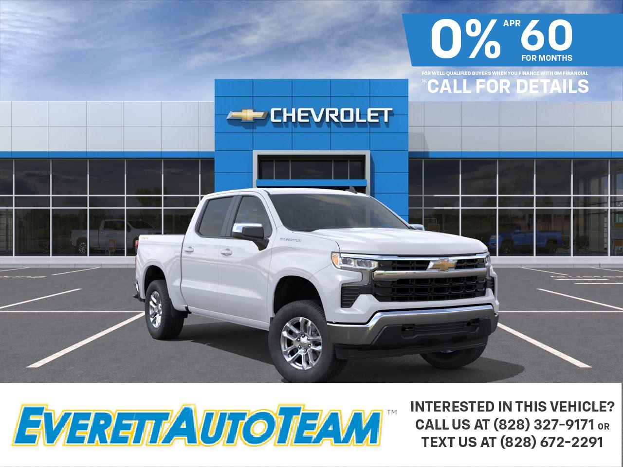 Summit White 2026 Chevrolet Silverado 1500 Pickup Truck Four-Wheel Drive Automatic