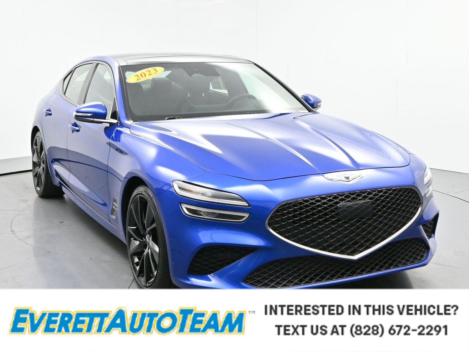 Mallorca Blue 2023 Genesis G70 Sedan Rear-Wheel Drive Automatic