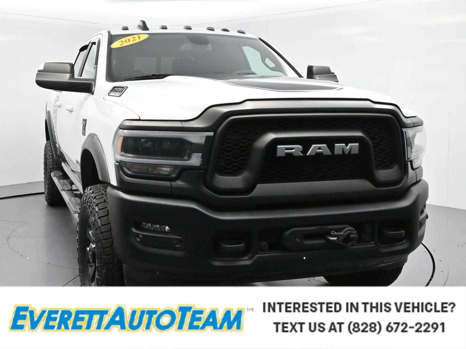 Bright White Clearcoat 2021 RAM 2500 Pickup Truck Four-Wheel Drive 8-Speed Automatic