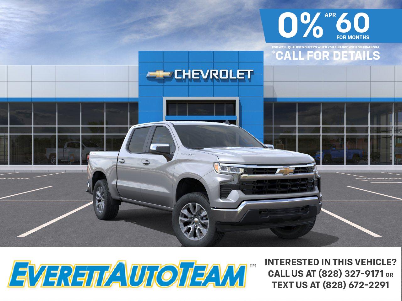 Sterling Gray Metallic 2026 Chevrolet Silverado 1500 Pickup Truck Four-Wheel Drive Automatic
