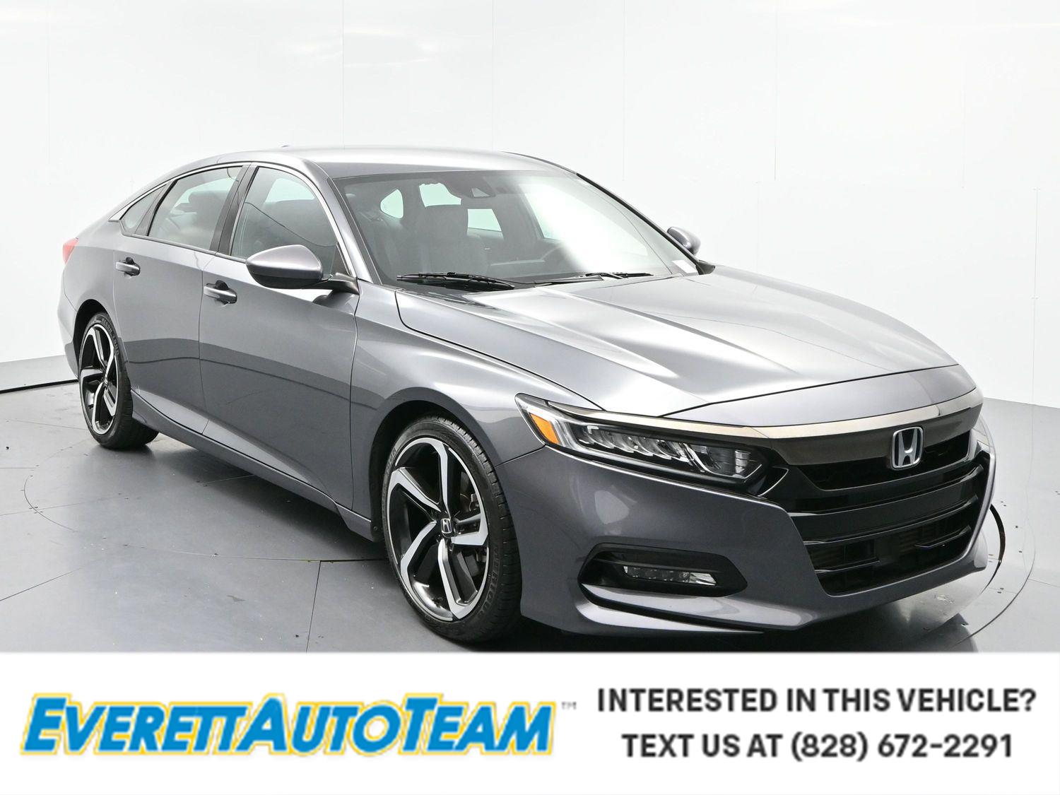 Gray (Modern Steel Metallic) 2020 Honda Accord Sedan Front-Wheel Drive Continuously Variable Transmission