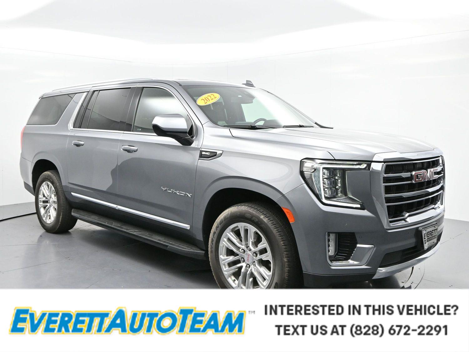 Gray (Satin Steel Metallic) 2022 GMC Yukon XL SUV / Crossover Four-Wheel Drive Automatic