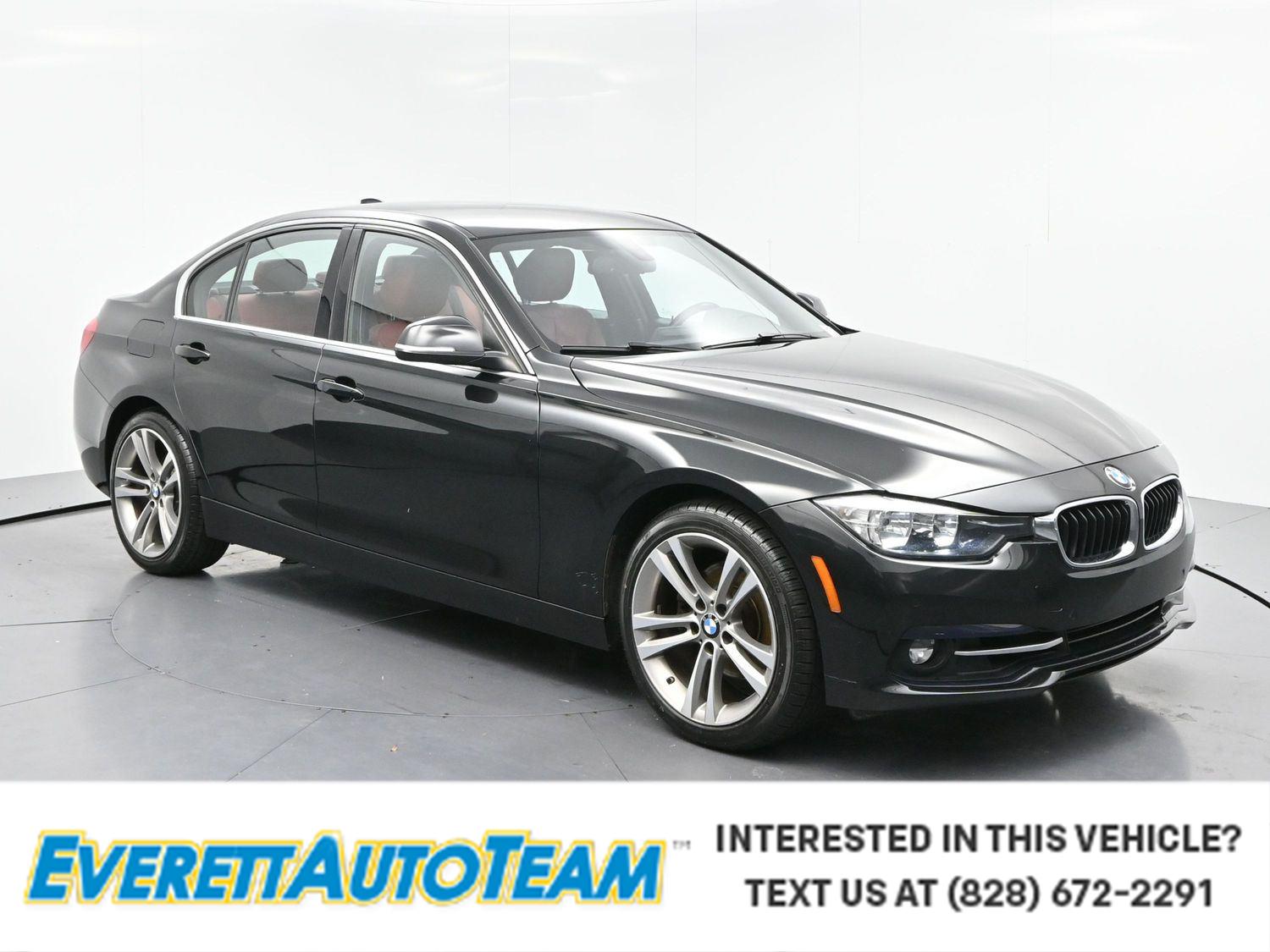 Black Sapphire Metallic 2017 BMW 3 Series Sedan Rear-Wheel Drive Automatic