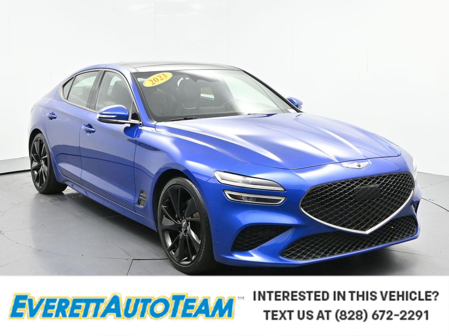 Mallorca Blue 2023 Genesis G70 Sedan Rear-Wheel Drive Automatic