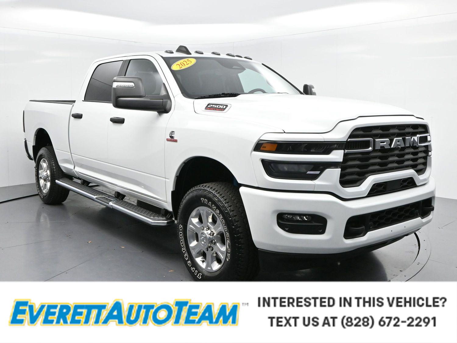 Bright White Clearcoat 2025 RAM 2500 Pickup Truck Four-Wheel Drive 8-Speed Automatic
