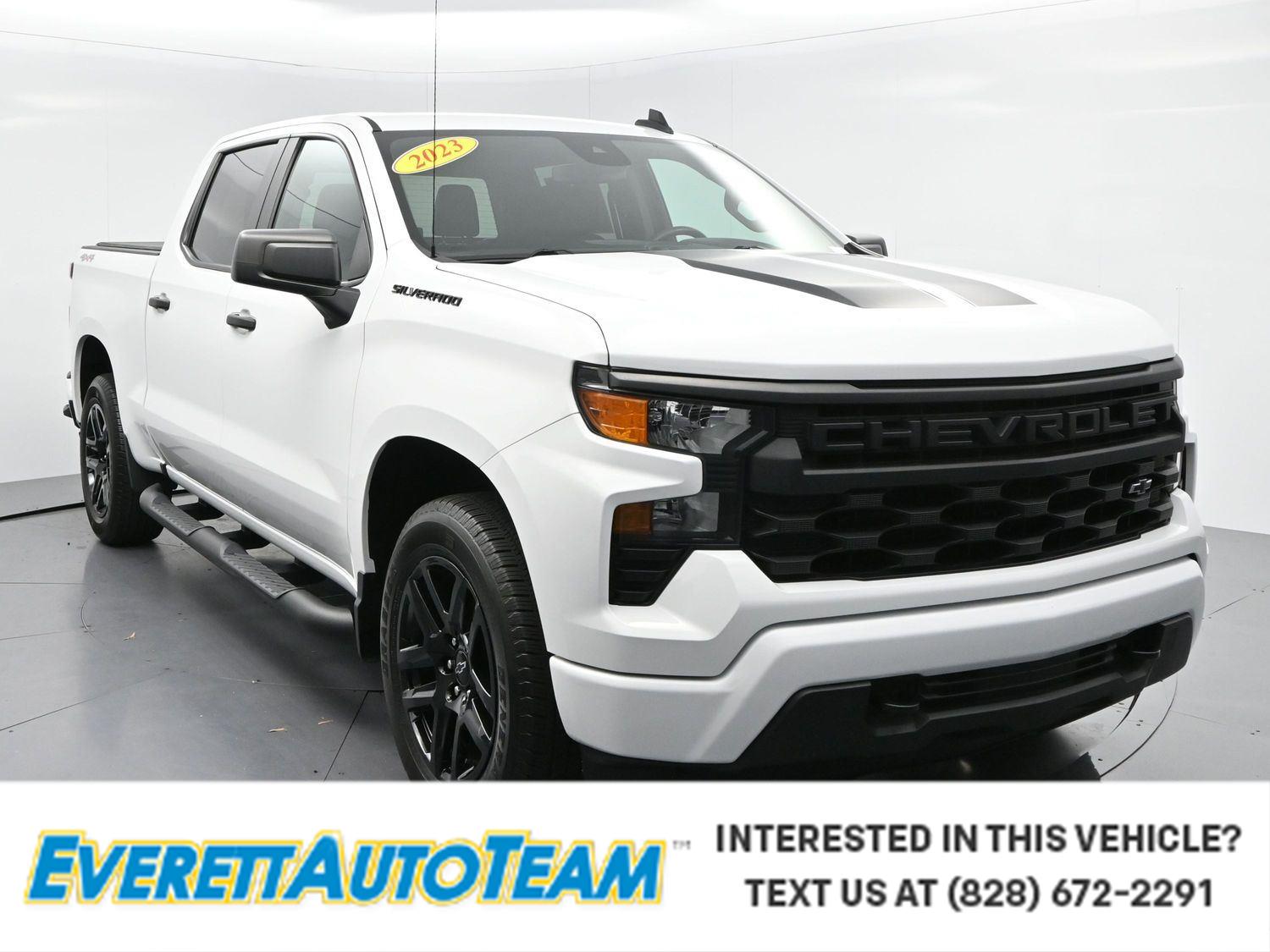 Summit White 2023 Chevrolet Silverado 1500 Pickup Truck Four-Wheel Drive 8-Speed Automatic
