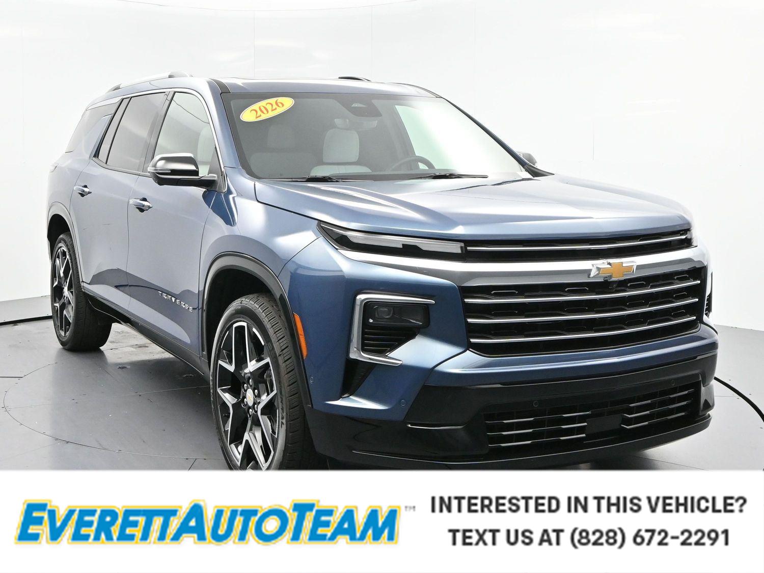 Lakeshore Blue Metallic 2026 Chevrolet Traverse SUV / Crossover Four-Wheel Drive 8-Speed Automatic