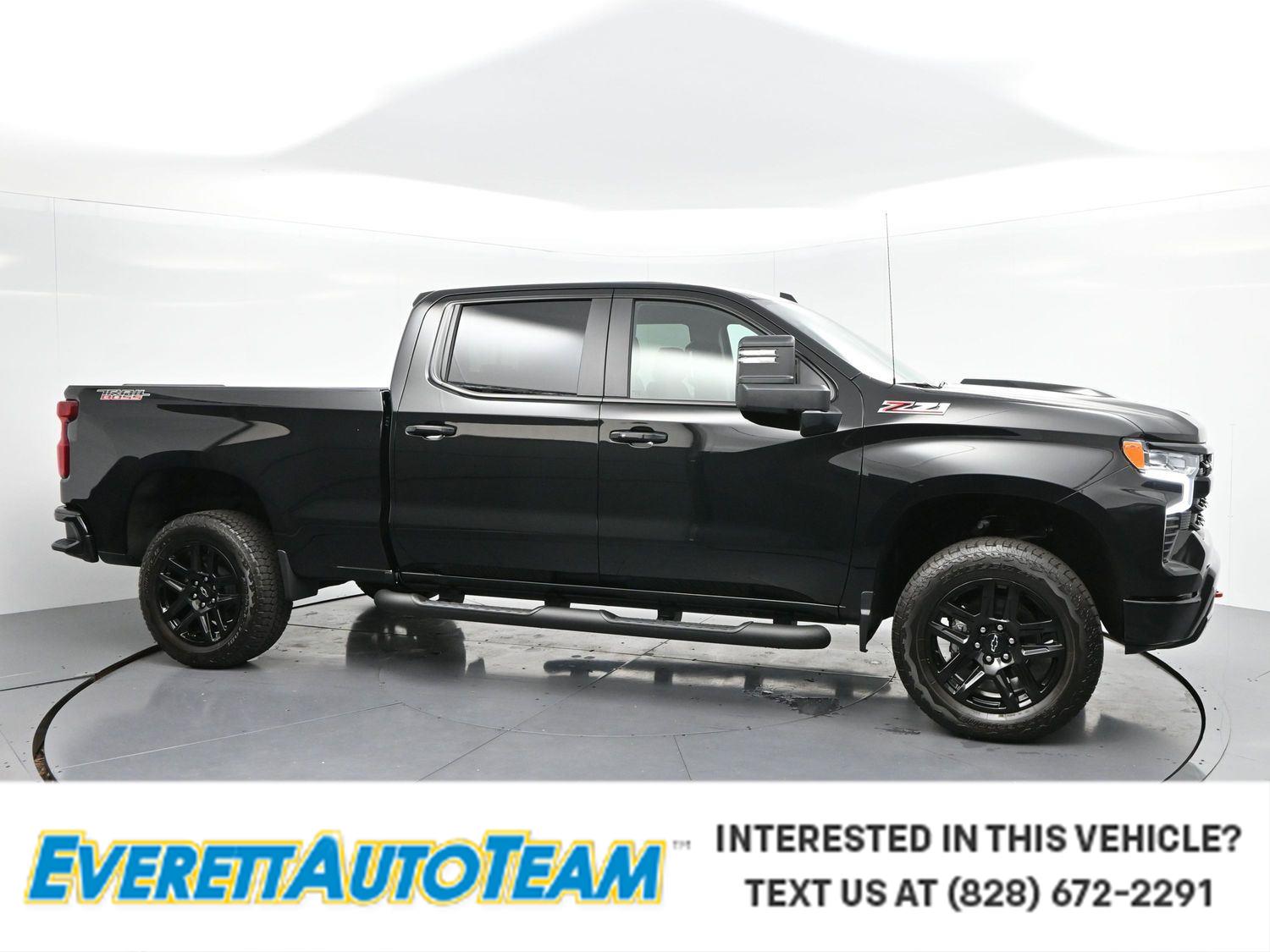 Black 2026 Chevrolet Silverado 1500 Pickup Truck Four-Wheel Drive Automatic