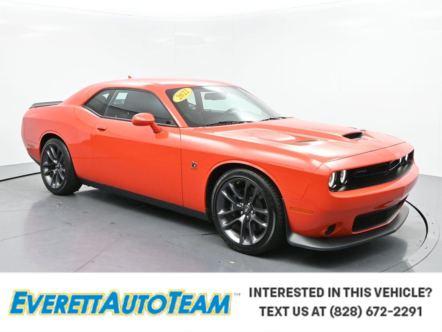 Go Mango 2022 Dodge Challenger Coupe Rear-Wheel Drive 6-Speed Manual