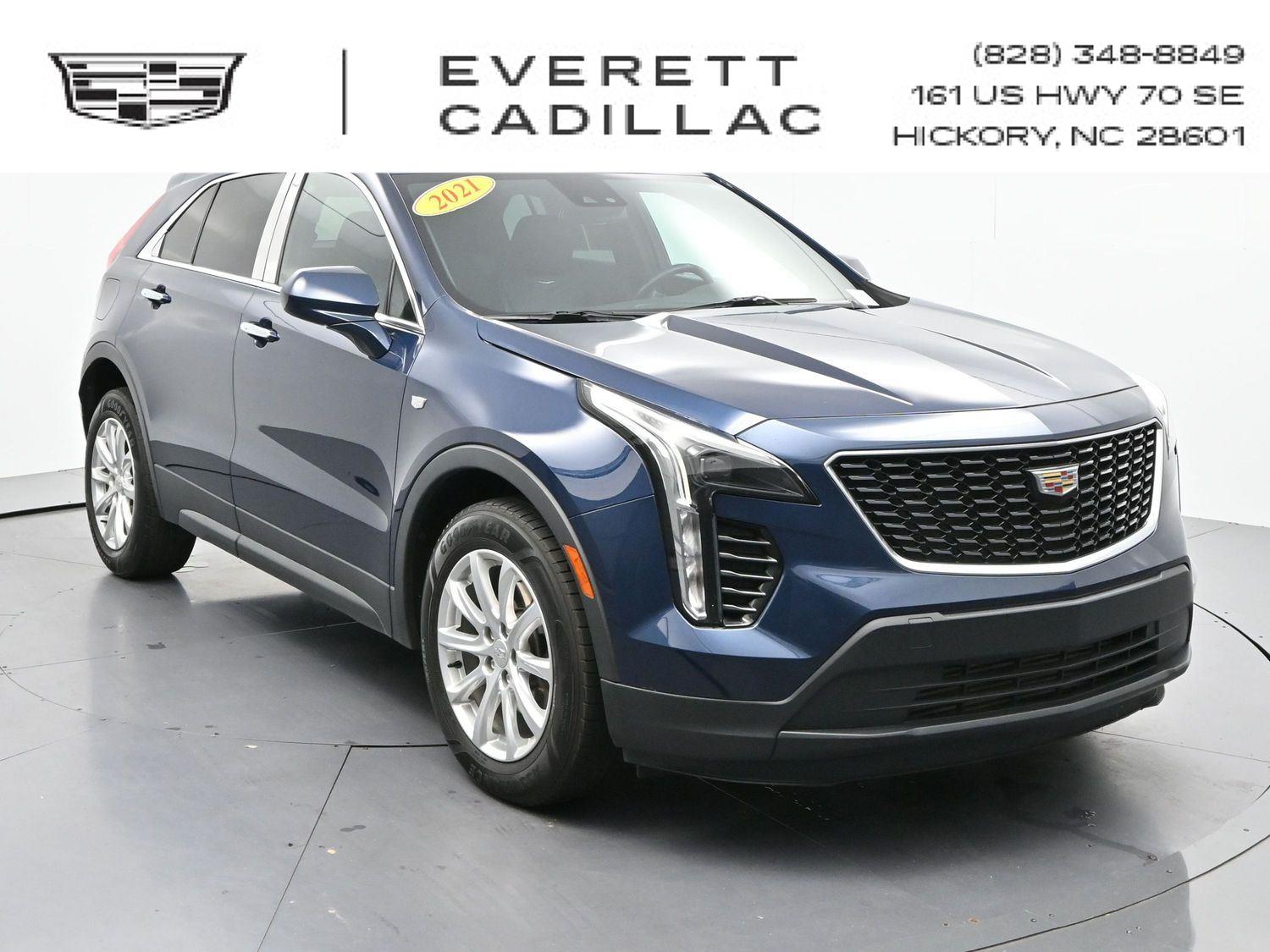 Twilight Blue Metallic 2021 Cadillac XT4 SUV / Crossover Four-Wheel Drive 9-Speed Automatic