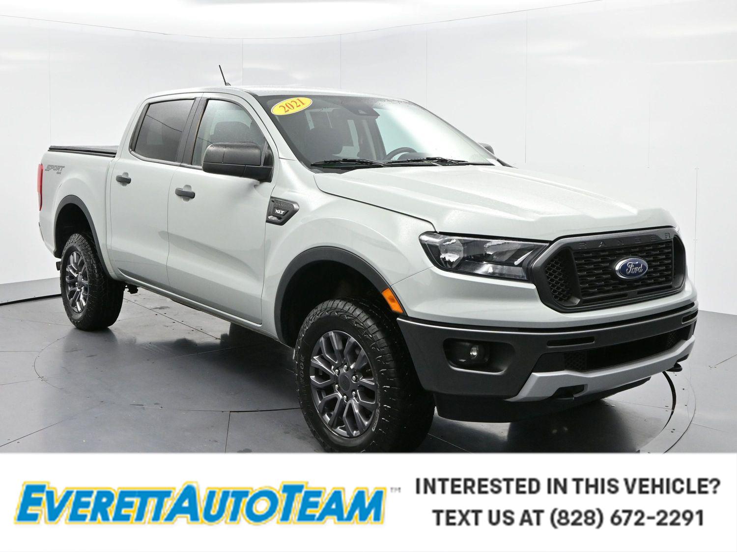 Cactus Gray 2021 Ford Ranger Pickup Truck Four-Wheel Drive Automatic