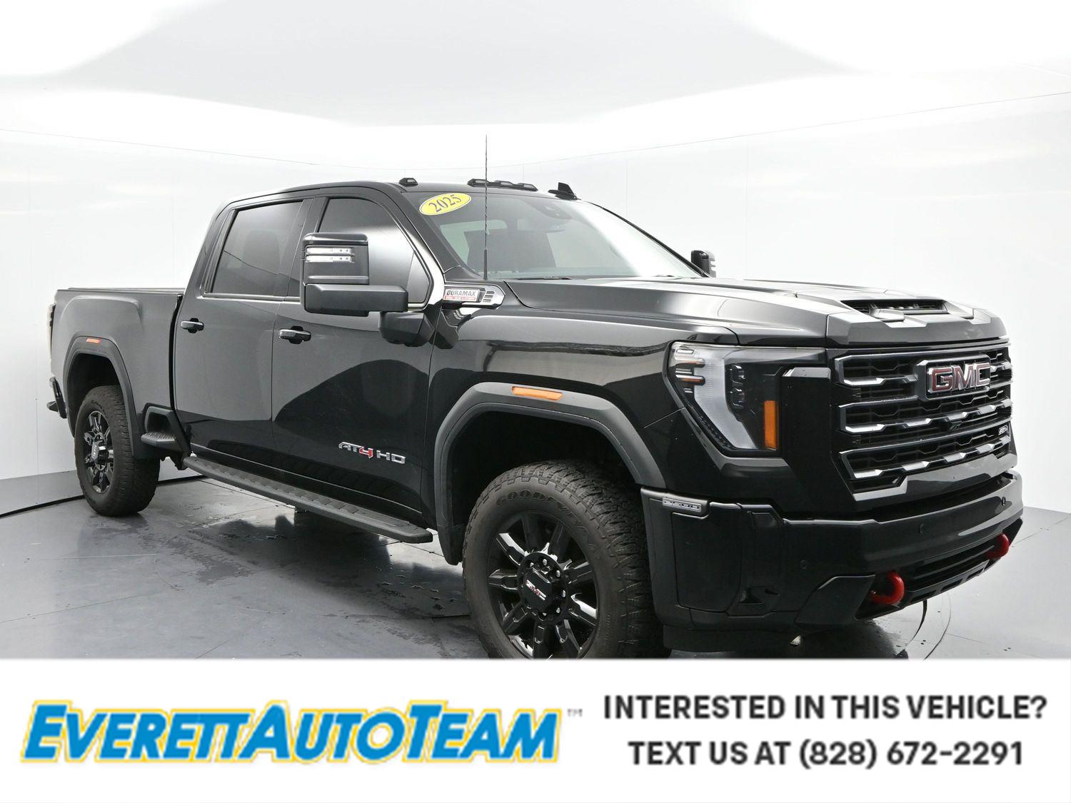 Onyx Black 2025 GMC Sierra 2500HD Pickup Truck Four-Wheel Drive Automatic