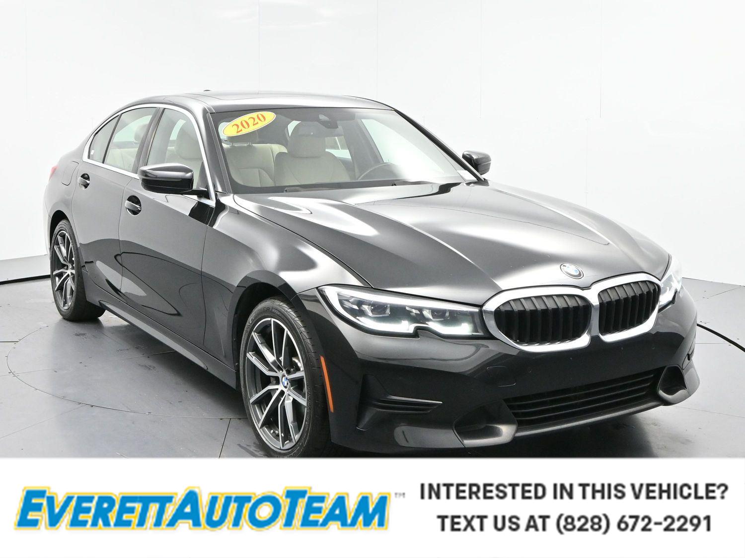 Black Sapphire Metallic 2020 BMW 3 Series Sedan All-Wheel Drive Automatic