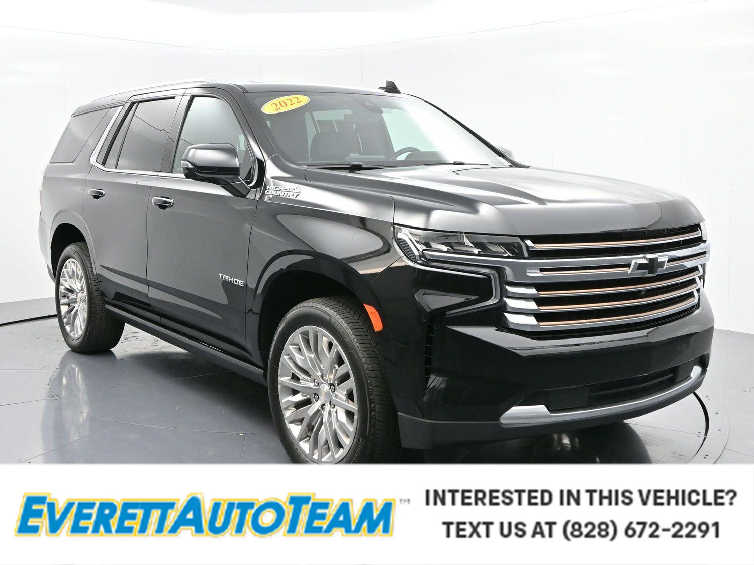 Black 2022 Chevrolet Tahoe SUV / Crossover Four-Wheel Drive Automatic