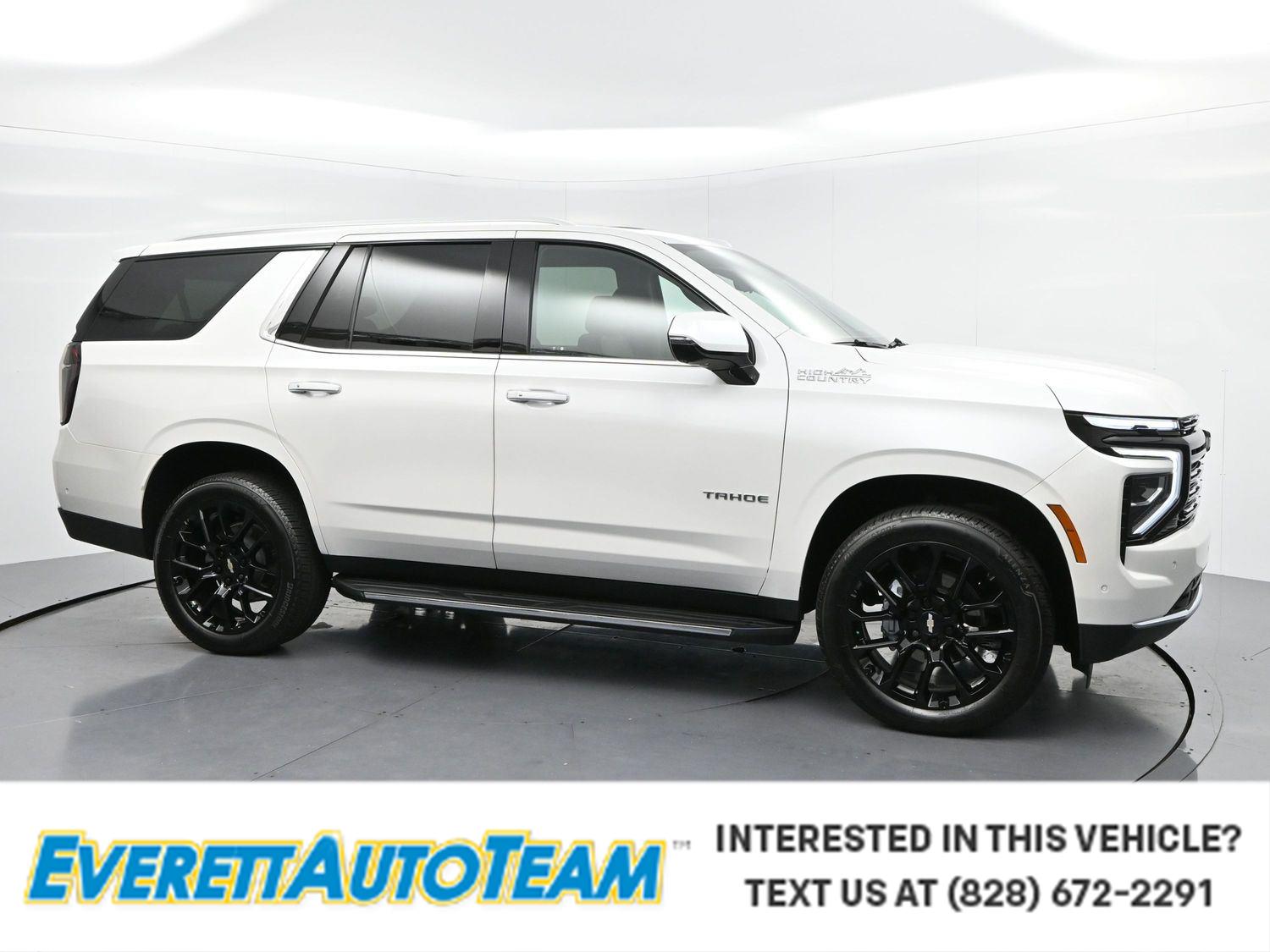White (Iridescent Pearl Tricoat) 2025 Chevrolet Tahoe SUV / Crossover Four-Wheel Drive Automatic
