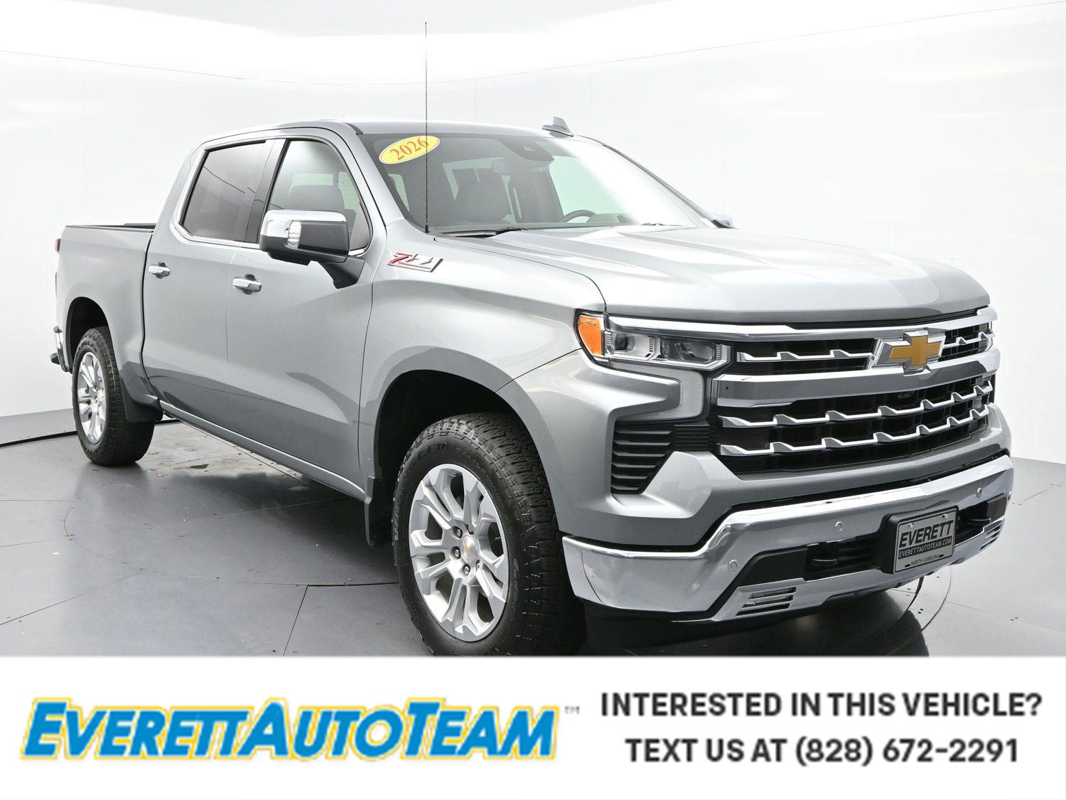 Sterling Gray Metallic 2026 Chevrolet Silverado 1500 Pickup Truck Four-Wheel Drive Automatic