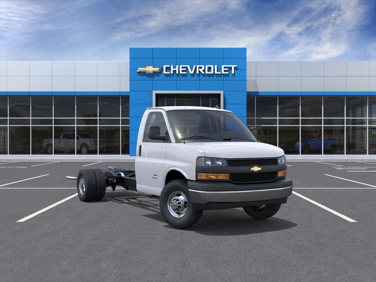 20083 Chevrolet Express Cutaway 3500 Van 159	2025	0 miles	Summit White		REAR AXLE, 3.73 RATIO,CRUISE CONTROL,ENGINE, 6.6L V8,FUEL TANK CAPACITY, APPROXIMATELY 57 GALLONS (215.7L).,TRANSMISSION, 8-SPEED AUTOMATIC, HEAVY-DUTY,EMISSIONS OVERRIDE, FEDERAL,EMISSIONS, COLORADO, CONNECTICUT, DELAWARE, MAINE, MARYLAND, MASSACHUSETTS, MINNESOTA, NEVADA, NEW JERSEY, NEW YORK, OREGON, PENNSYLVANIA, RHODE ISLAND, VERMONT, VIRGINIA AND WASHINGTON STATE REQUIREMENTS,MIRRORS, OUTSIDE WIDE-STANCE SAIL PANEL MOUNTED (VELVAC).,GVWR, 12,300 LBS. (5579 KG),SUMMIT WHITE,ANTENNA EQUIPMENT,WINDOWS, POWER,MEDIUM PEWTER, CUSTOM CLOTH SEAT TRIM,CONSOLE, ENGINE COVER,BODY, SOFT-MOUNT DONUT AND BOLT,SEATS, FRONT BUCKET WITH CUSTOM CLOTH TRIM, HEAD RESTRAINTS AND INBOARD ARMRESTS,DOOR LOCKS, POWER,TIRES, REAR LT225/75R16E ALL-SEASON, BLACKWALL,TIRES, FRONT LT225/75R16E ALL-SEASON, BLACKWALL,BUMPER, FRONT CHROME WITH STEP-PAD,BODY, STANDARD,SEATING ARRANGEMENT, DRIVER AND FRONT PASSENGER HIGH-BACK BUCKET,PAINT, SOLID,POWER CONVENIENCE PACKAGE,DRIVER CONVENIENCE PACKAGE,WHEEL CONFIGURATION, REAR, DUAL,WHEELS, 6 - 16 X 6.5 (40.6 CM X 16.5 CM) 8-LUG PAINTED STEEL, HEAVY DUTY,AUDIO SYSTEM, AM/FM STEREO WITH MP3 PLAYER	gasoline	Stock: 13866<br /><br />2025 Chevrolet Express Commercial Cutaway Express Commercial Cutaway– Now Available at <b>Everett in Hickory!</b><br /><br />If you're looking for a vehicle that delivers on performance utility comfort or value  this <b>2025 Chevrolet Express Commercial Cutaway 3500 Van 159</b> may be just the ticket! <br /><br /><u>Vehicle Highlights:</u><br /><br /><h4 class=vc_build_package_name>Power Convenience Package ($475 value)</h4><ul  class=vc_build_package_item_list><li>Power Windows</li><li>Power Door Locks with Lock-Out Protection</li></ul><h4 class=vc_build_package_name>Driver Convenience Package ($395 value)</h4><ul  class=vc_build_package_item_list><li>Cruise Control</li><li>Tilt-Wheel</li></ul><h4 class=vc_build_package_name>Preferred Equipment Group 1WT</h4><ul  class=vc_build_package_item_list></ul><br /><h4 class=vc_build_feature_name>Convenience</h4><ul class=vc_build_feature_item_list><li> Cruise control with steering wheel mounted controls. Set it and forget it. Road trips used to be stressful until cruise control set the pace. Simply set the desired speed using the steering wheel mounted controls and it will maintain that speed without driver intervention. This can help minimize driver fatigue and improve overall fuel economy. Resting your right foot is right at your fingertips thanks to cruise control with steering wheel mounted controls.</li></ul><h4 class=vc_build_feature_name>Exterior and Appearance</h4><ul class=vc_build_feature_item_list><li> Steel wheels are economical and provide proven durability.</li></ul><h4 class=vc_build_feature_name>Powertrain and Mechanical</h4><ul class=vc_build_feature_item_list><li> Variable valve timing - Change your output. There are a lot of variables in your drive so why should your engine always operate the same?  With variable valve timing the engine is efficient at both low and high RPM’s so you get better fuel efficiency cleaner emissions and improved performance. Variable valve timing provides a better drive every time.</li></ul><h4 class=vc_build_feature_name>Safety and Security</h4><ul class=vc_build_feature_item_list><li> Rear camera - Watching your back!  The rear camera helps you see obstacles and hazards you otherwise couldn't by showing enhanced images of what is behind you. The rear camera is an extra set of eyes that's both convenient and safe.</li></ul><h4 class=vc_build_feature_name>Technology and Telematics</h4><ul class=vc_build_feature_item_list><li> Selective Internet access - a more focused delivery. Selective internet access allows you to tailor the features for your feed such as sports scores local news or current weather. When it comes to getting what you want selective internet access is a net gain.</li></ul><br /><br /><u>Other Options/Features</u><br /><br />BODY STANDARD WHEEL CONFIGURATION REAR DUAL EMISSIONS COLORADO CONNECTICUT DELAWARE MAINE MARYLAND MASSACHUSETTS MINNESOTA NEVADA NEW JERSEY NEW YORK OREGON PENNSYLVANIA RHODE ISLAND VERMONT VIRGINIA AND WASHINGTON STATE REQUIREMENTS EMISSIONS OVERRIDE FEDERAL ENGINE 6.6L V8 TRANSMISSION 8-SPEED AUTOMATIC HEAVY-DUTY GVWR 12300 LBS. (5579 KG) REAR AXLE 3.73 RATIO WHEELS 6 - 16 X 6.5 (40.6 CM X 16.5 CM) 8-LUG PAINTED STEEL HEAVY DUTY TIRES FRONT LT225/75R16E ALL-SEASON BLACKWALL TIRES REAR LT225/75R16E ALL-SEASON BLACKWALL PAINT SOLID SUMMIT WHITE MEDIUM PEWTER CUSTOM CLOTH SEAT TRIM SEATING ARRANGEMENT DRIVER AND FRONT PASSENGER HIGH-BACK BUCKET AUDIO SYSTEM AM/FM STEREO WITH MP3 PLAYER POWER CONVENIENCE PACKAGE DRIVER CONVENIENCE PACKAGE BODY SOFT-MOUNT DONUT AND BOLT FUEL TANK CAPACITY APPROXIMATELY 57 GALLONS (215.7L). BUMPER FRONT CHROME WITH STEP-PAD MIRRORS OUTSIDE WIDE-STANCE SAIL PANEL MOUNTED (VELVAC). ANTENNA EQUIPMENT SEATS FRONT BUCKET WITH CUSTOM CLOTH TRIM HEAD RESTRAINTS AND INBOARD ARMRESTS CONSOLE ENGINE COVER CRUISE CONTROL DOOR LOCKS POWER WINDOWS POWER<br /><br /> Why Buy From Everett?<br /><br />At Everett Chevrolet Buick GMC we’re not just selling cars — we’re building relationships. Here's what sets us apart:<br /><br /><b>Locally & Family Owned </b> - Since 1967 our team has been proudly serving communities throughout Western North Carolina.<br /><br /><b>We're the GM Experts</b> - As a GM Mark of Excellence dealer with Certified Elite status Everett performs in the top 5% of GM dealers nationwide and is currently ranked 3rd in the nation for Certified Pre-Owned sales.<br /><br /><b>Certified Technicians</b> – Every vehicle is inspected and serviced by factory-trained pros.<br /><br /><b>Top Dollar for Trades</b> – Get a fair fast trade-in offer.<br /> Ready for a Test Drive?<br /><br />Whether you're upgrading downsizing or buying your first vehicle the 2025 Chevrolet Express Commercial Cutaway could be your perfect match. Let us show you how we've kept a firm commitment to our customers from Charlotte Statesville Asheville Boone Lincolnton Gastonia Huntersville Mooresville Wilkesboro and beyond...<