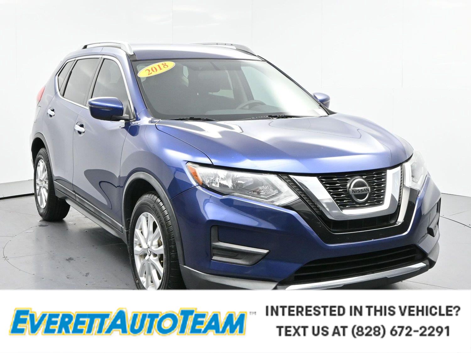 Caspian Blue 2018 Nissan Rogue SUV / Crossover Front-Wheel Drive Continuously Variable Transmission