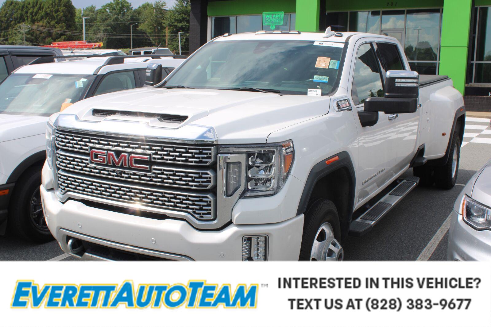 White Frost Tricoat 2022 GMC Sierra 3500HD Pickup Truck Four-Wheel Drive Automatic