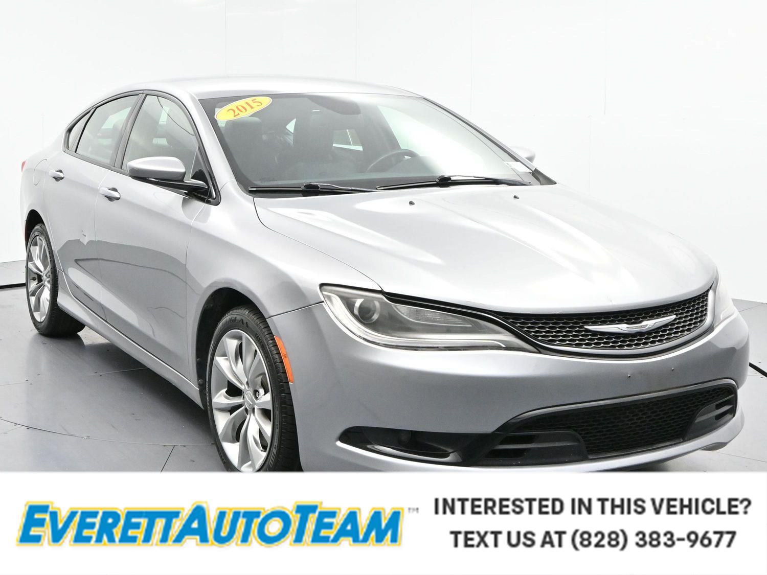 Billet Silver Metallic Clearcoat 2015 Chrysler 200 S Sedan FWD Sedan Front-Wheel Drive 9-Speed Automatic