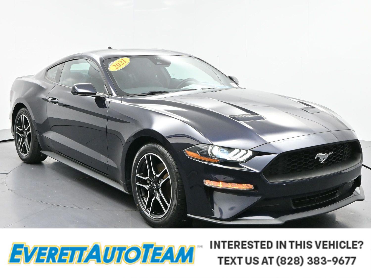 Antimatter Blue 2021 Ford Mustang Coupe Rear-Wheel Drive Automatic
