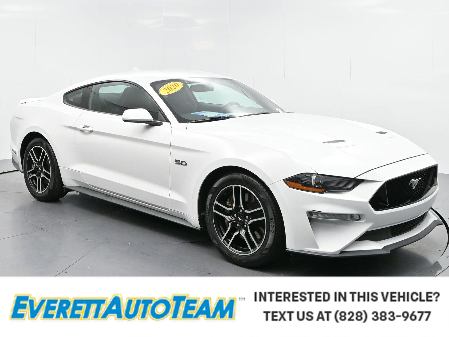 Oxford White 2020 Ford Mustang Coupe Rear-Wheel Drive Automatic