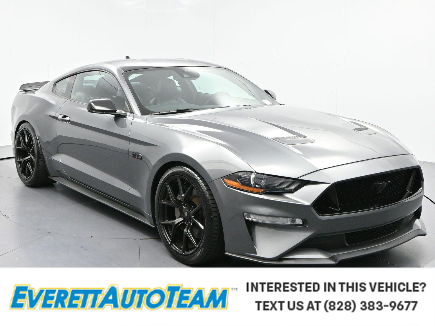 Gray (Carbonized Grey) 2021 Ford Mustang Coupe Rear-Wheel Drive 6-Speed Manual