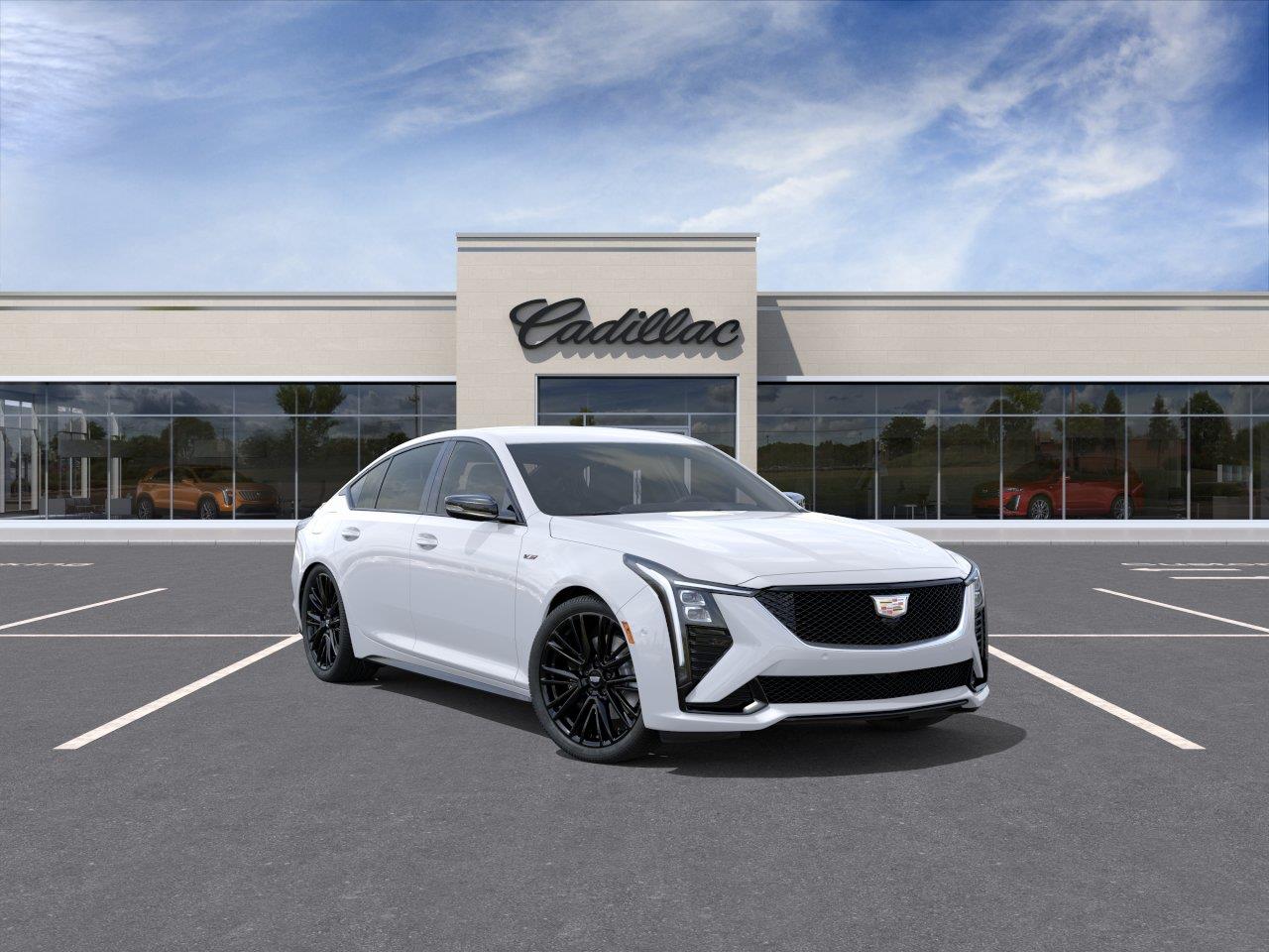 Summit White 2026 Cadillac CT5 V-Series AWD Sedan All-Wheel Drive Automatic