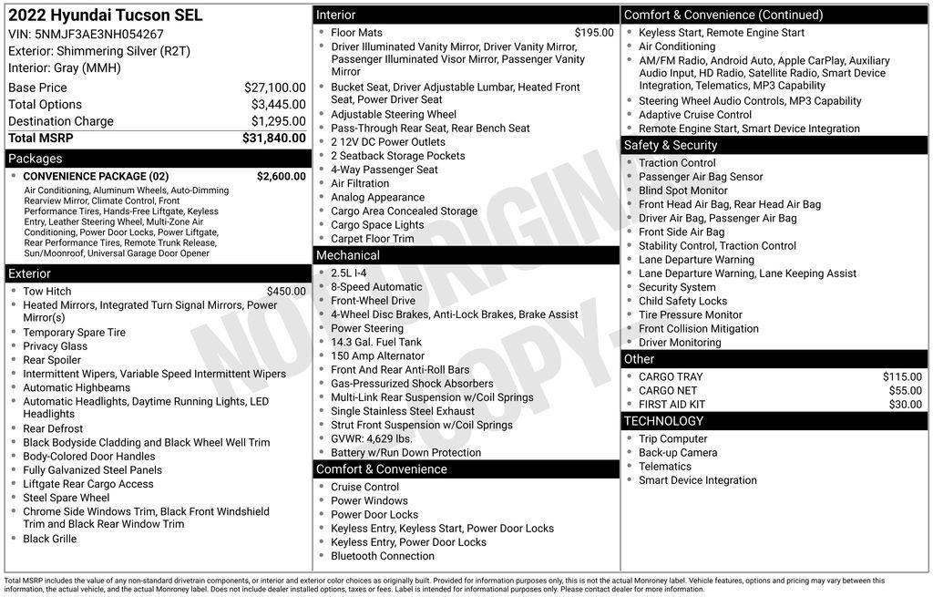 2022 Hyundai Tucson SEL at Low Country Motors