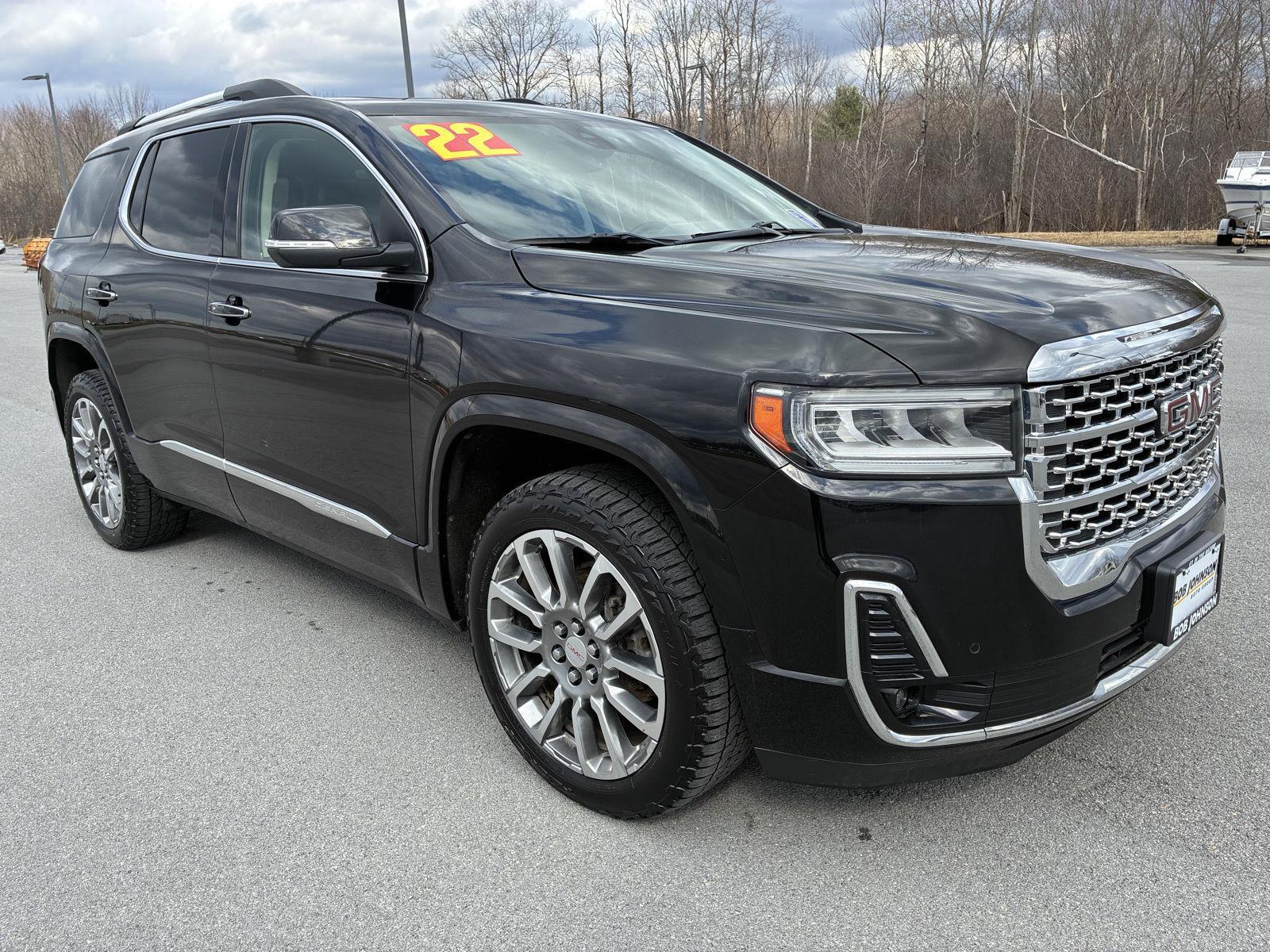 Black (Ebony Twilight Metallic) 2022 GMC Acadia Denali AWD SUV / Crossover Four-Wheel Drive 9-Speed Automatic