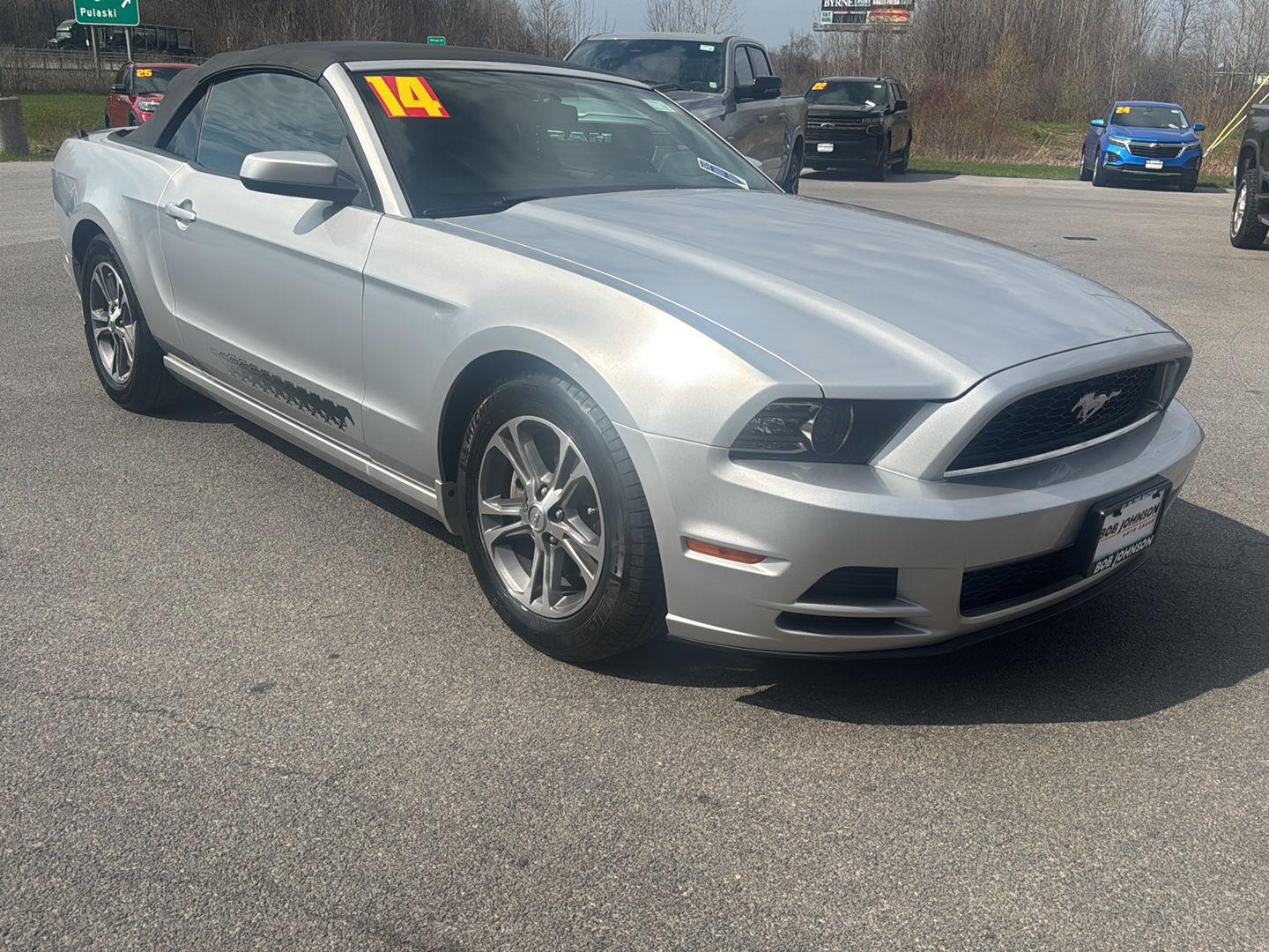 Ingot Silver Metallic 2014 Ford Mustang V6 Premium Convertible RWD Convertible Rear-Wheel Drive 6-Speed Automatic