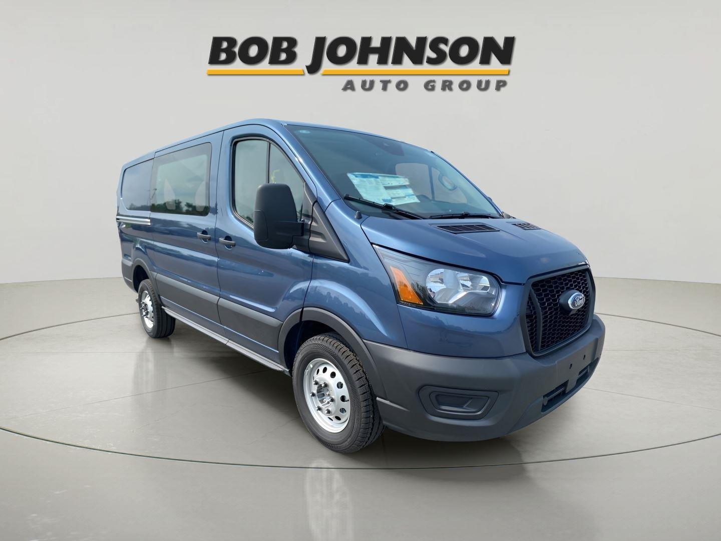 Blue 2025 Ford Transit Cargo 150 Low Roof AWD Van All-Wheel Drive