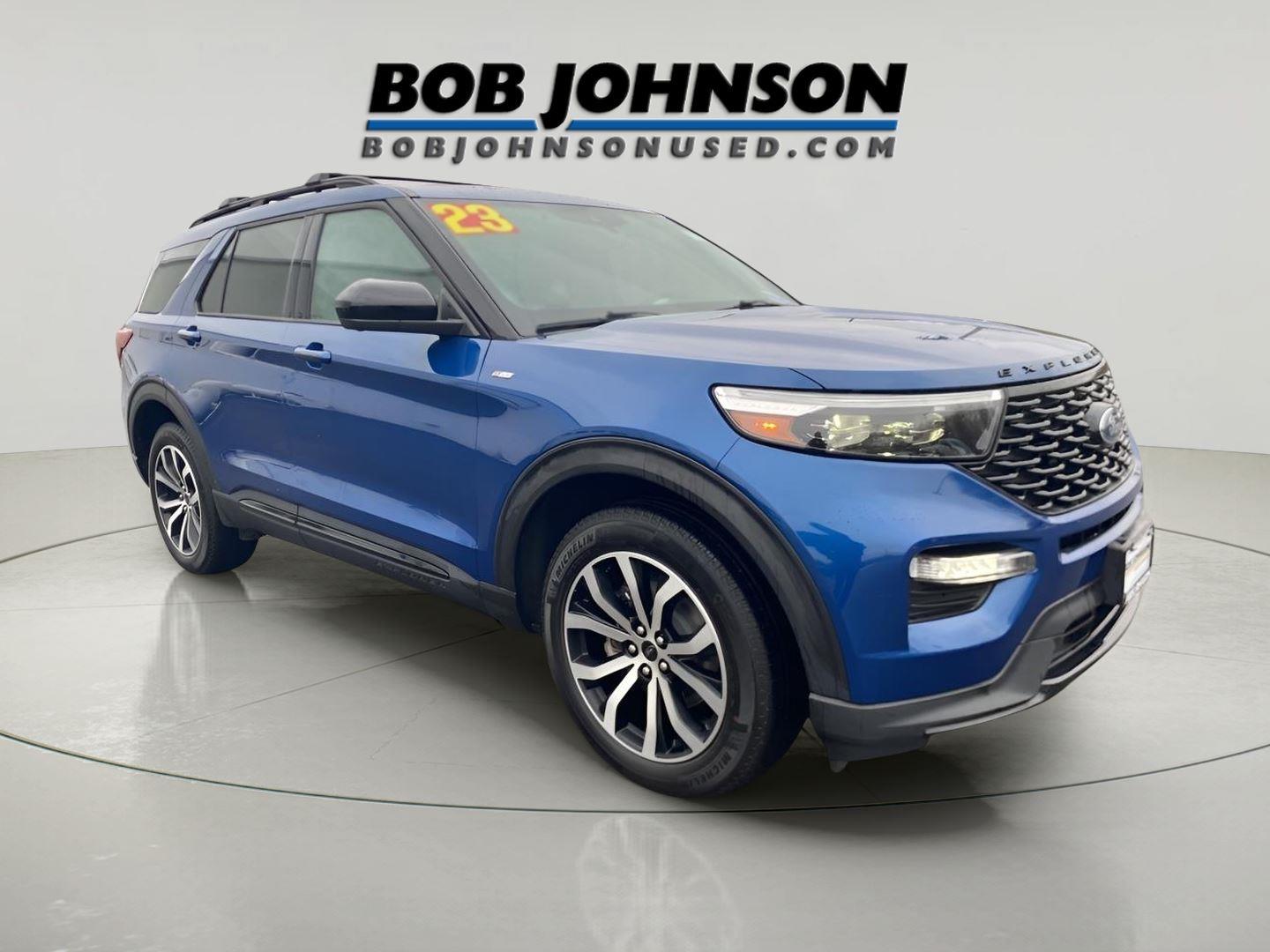 Atlas Blue 2023 Ford Explorer ST-Line AWD SUV / Crossover All-Wheel Drive Automatic